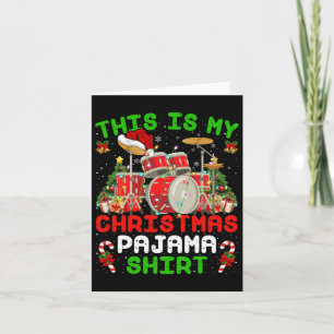 Spaß Das ist mein Weihnachts-Pajama-Trommel-Kit We Karte