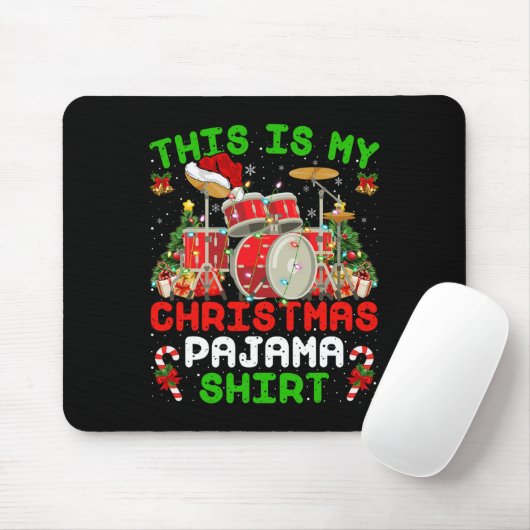 Spaß Das ist mein Weihnachts-Pajama-Trommel-Kit We Mousepad (Mit Mouse)