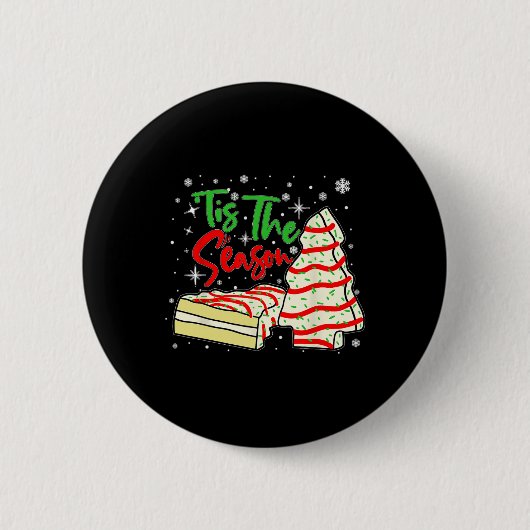 Spaß Das Weihnachtsbaum Cakes Deb der Jahreszeit Button (Vorderseite)