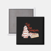 Spaß Das Weihnachtsbaum Cakes Deb der Jahreszeit Magnet (Vorderseite/Rückseite)
