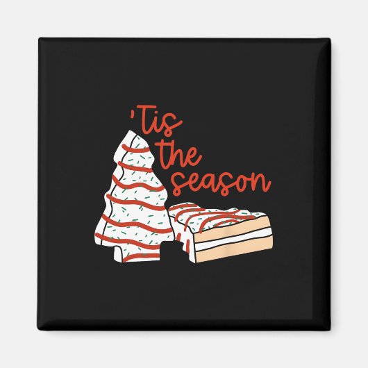 Spaß Das Weihnachtsbaum Cakes Deb der Jahreszeit Magnet (Vorne)