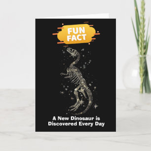 Spaß, dass ein neuer Dinosaurier entdeckt wird Feiertagskarte