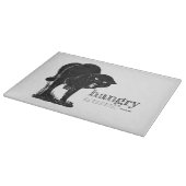 Spaß Definition der Vintagen, wütenden Schwarzkatz Schneidebrett (Ecke)