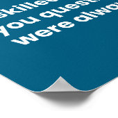 Spaß-Definition-Poster Poster (Ecke)