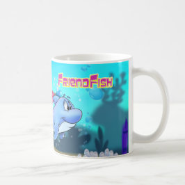 Spaß-Delphin-Cartoon-Tasse Kaffeetasse