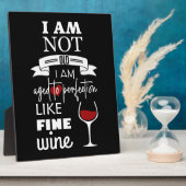 Spaß, den ich mit einem perfekten Weinangebot gema Fotoplatte (Seite)