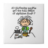 Spaß der Analphabeten Fliese (Vorderseite)