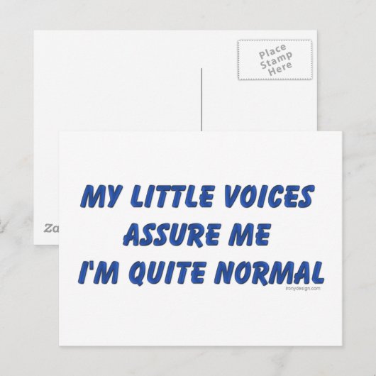 Spaß der Anhörungen Postkarte (Vorne/Hinten)