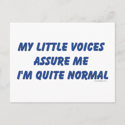 Spaß der Anhörungen Postkarte (Vorderseite)