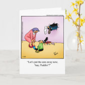 Spaß der Begrüßungskarte des Vaters Karte (Gelbe Blume)