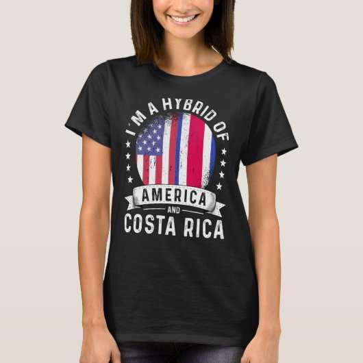 Spaß der Fahne "Patriot Ground" von Costa Rica T-Shirt (Vorderseite)