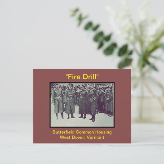 Spaß der Feuerlöschleitung auf dem Butterfield-Fel Postkarte (Stehend Vorderseite)