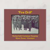 Spaß der Feuerlöschleitung auf dem Butterfield-Fel Postkarte (Vorderseite)