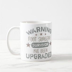 Spaß der Foot-Operation aktualisiert Kaffeetasse