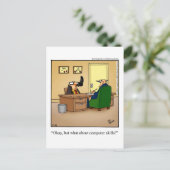 Spaß der Jobsuche Postkarte (Stehend Vorderseite)