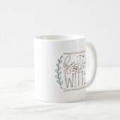 Spaß, der Knitty und Witty-Slogan stieß Kaffeetasse (VorderseiteRechts)