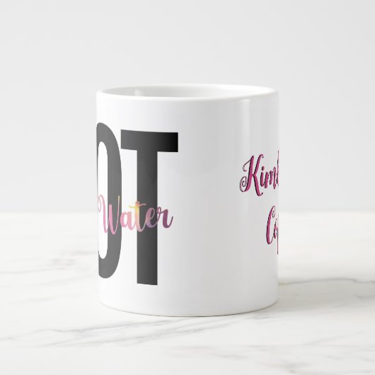 Spaß der Künstlerin, Kaffee nicht paint Water Funn Jumbo-Tasse (Vorderseite)