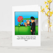 Spaß der lustigen Vatertag-Grußkarte Karte (Gelbe Blume)