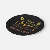 Spaß der Männer 80. Geburtstag Pappteller (Schrägansicht)