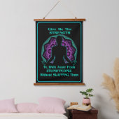 Spaß der Meditation Wandteppich Mit Holzrahmen (Schlafzimmer)