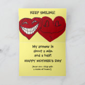 SPASS DER MUTTER FEIERTAGSKARTE (Innenseite)