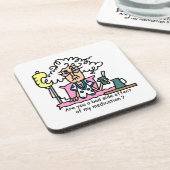 Spaß der Nebenwirkungen Getränkeuntersetzer (Linke Seite)