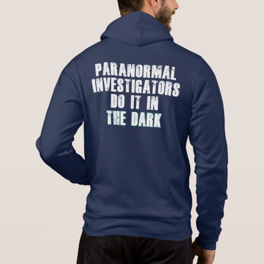Spaß der paranormalen Ermittler (weiß) Hoodie (Rückseite)