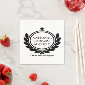 Spaß der Sarcasm-Gesellschaft zitiert sarkastische Serviette (Beispiel)