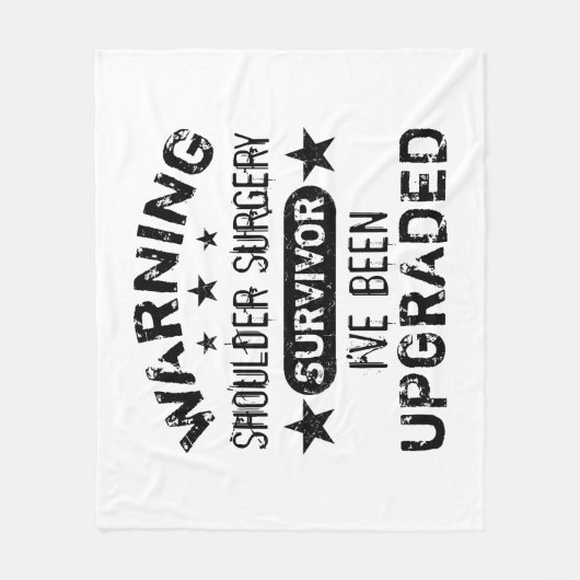 Spaß der SchulterOperation aktualisiert Fleecedecke (Vorderseite)