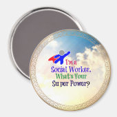 Spaß der Sozialarbeiter Magnet (Vorderseite/Rückseite)
