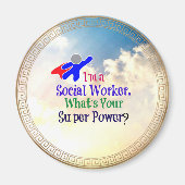 Spaß der Sozialarbeiter Magnet (Vorne)
