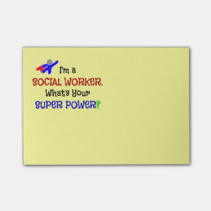 Spaß der Sozialarbeiter Post-it Klebezettel