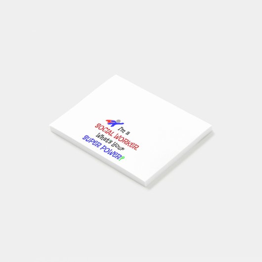 Spaß der Sozialarbeiter Post-it Klebezettel (angewinkelt)