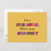 Spaß der Sozialarbeiter Postkarte (Vorne/Hinten)