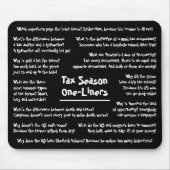 Spaß der Steuersaison Jokes Funny Accountant Mouse Mousepad (Vorne)