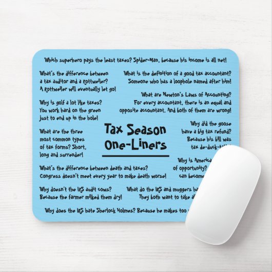 Spaß der Steuersaison Jokes Funny Accountant Mouse Mousepad (Mit Mouse)
