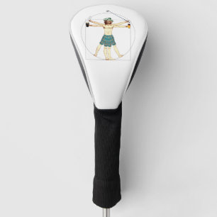 Spaß, der Vitruvian Mann durch Leonardo da Vinci Golf Headcover