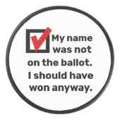 Spaß der Wahlen 2024 Eishockey Puck (Vorderseite)