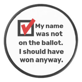 Spaß der Wahlen 2024 Eishockey Puck