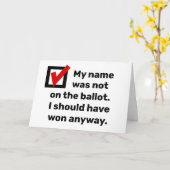 Spaß der Wahlen 2024 Karte (Gelbe Blume)