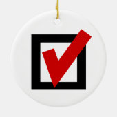 Spaß der Wahlen 2024 Keramik Ornament (Hinten)