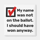 Spaß der Wahlen 2024 Magnet (Vorne)