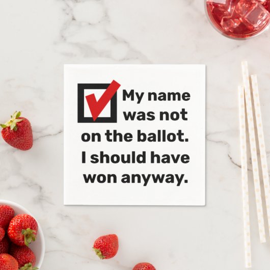 Spaß der Wahlen 2024 Serviette (Beispiel)