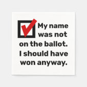 Spaß der Wahlen 2024 Serviette (Vorderseite)