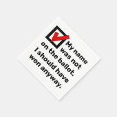 Spaß der Wahlen 2024 Serviette (Ecke)