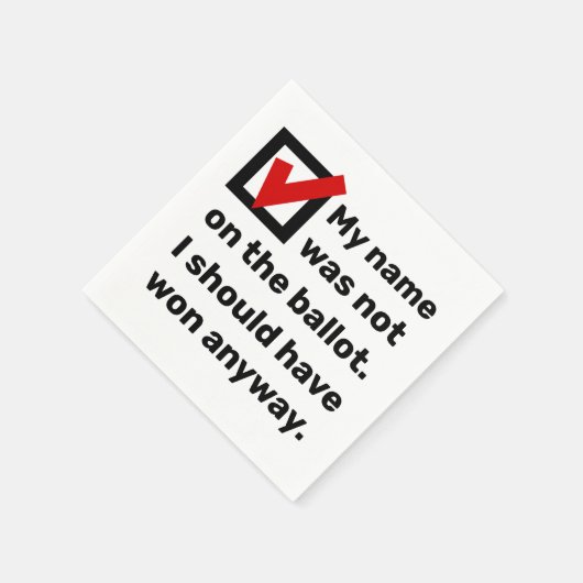 Spaß der Wahlen 2024 Serviette (Ecke)