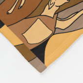 Spaß, der Windhund-abstrakte Fleece-Decke läuft Fleecedecke (Ecke)