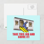 Spaß des Flugbegleiters Postkarte (Vorne/Hinten)