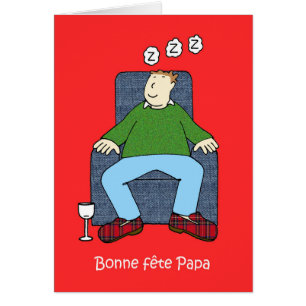 Spaß des französischen Vaters zum Cartoon