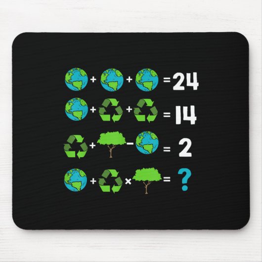 Spaß des Mathematiklehrers Tag der Erdordnung Mousepad (Vorne)